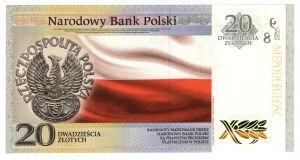 PLN 20, 2018, 100th anniversary of Independence, Joseph Pilsudski