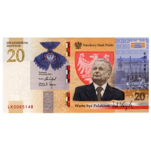 20 złotych 2021, Lech Kaczyński, Warto być Polakiem