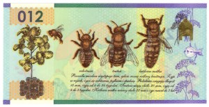 PWPW, 012, test bill, Honeybee, 2012 without series and numbering