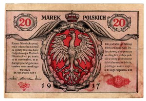 20 Polish marks 1917, JENEREAL