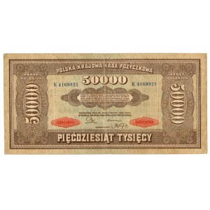 50,000 Polish marks 1922, series K