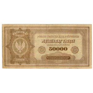 50,000 Polish marks 1922, series K