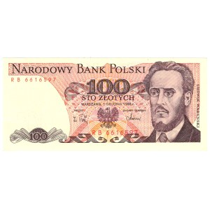 100 Złotych, 1988, seria RB