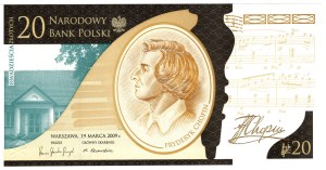 20 zl 2010, Frederic Chopin