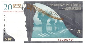 20 zl 2010, Frederic Chopin