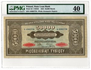 50,000 Polish marks 1922, series A
