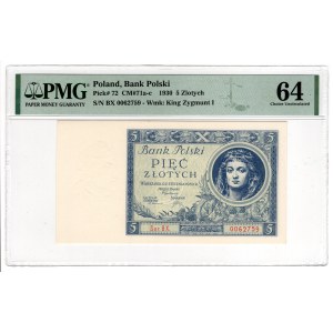 5 Złotych 1930, seria BX