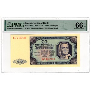 20 Złotych 1948, seria KC