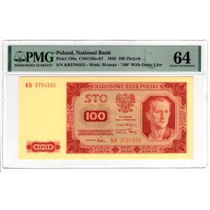 100 Złotych 1948, seria KR