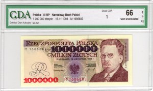 1,000,000 Zlotys 1993, series M