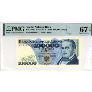 100 000 Złotych 1990, seria BA