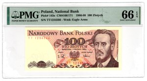 100 Gold 1988, TT series - interesting TT number 1234566, last series of issue