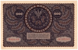 1,000 Polish marks 1919, 3rd Series AH