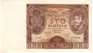 100 zloty 1934, BB series