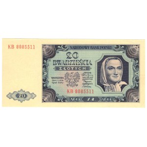 20 Złotych 1948, seria KB