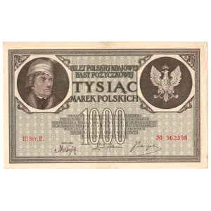 1 000 marek polskich 1919, III Seria B