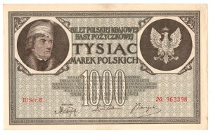 1,000 Polish marks 1919, III Series B