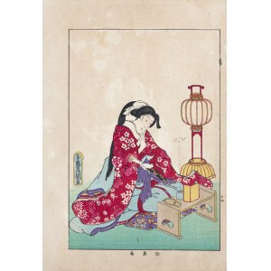 Utagawa Kunisada I (Toyokuni III, 1786-1864), Matsushima no Tsukasa, z serii: Biografie sławnych kobiet, wyd. Yoshikawa Kobunkan, Tokio/Japonia, 1918 r.