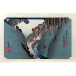 Utagawa Hiroshige (1797 - 1858), Okabe, from the series: Fifty-three Stations on the Tōkaidō Road, Japan, 2nd half of the 20th century.