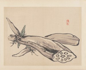 Kōno Bairei (1844-1895), La radice di loto, ed. Yamada Shinzaburo, Kyoto/Giappone, 1913.