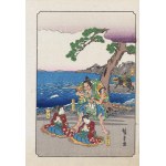 Utagawa Hiroshige (1797 - 1858), Brothers Before Execution, from the series "The Story of the Soga Brothers - Soga Monogatari," published by Yoshikawa Kobunkan, Tokyo/Japan, 1917