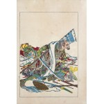 Utagawa Kuniyoshi (1798 - 1861), Toki Jurozaemon Mitsuchika, from the series "From the Lives of the Taiheiki Heroes - Novels of the Great Peace," published by Yoshikawa Kobunkan, Tokyo, 1917.