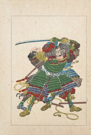 Utagawa Kuniyoshi (1798 - 1861), Sakuma Genba Morimasa, z serii „Z życia bohaterów Taiheiki - Powieści o wielkim pokoju