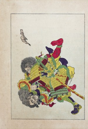 Utagawa Kuniyoshi (1798 - 1861), Saito Toshimitsu Nyudo Ryuhon, z serii „Z życia bohaterów Taiheiki - Powieści o wielkim pokoju