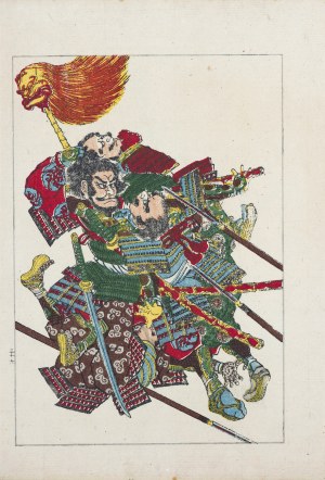 Utagawa Kuniyoshi (1798 - 1861), Fukushima Masanori, z serii „Z życia bohaterów Taiheiki - Powieści o wielkim pokoju