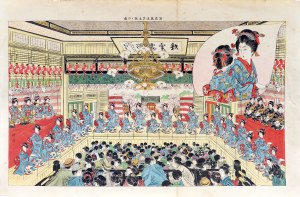 Endo Kokei (active between 1890 - 1904), Tea Dance, from 