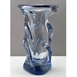 Large vase - Rising Sea Bohuslav Beranek Škrdlovice 1960s BOHEMIA