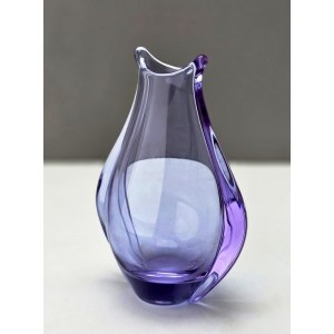 Vase M. Klinger glassworks Zelezny Brod - 1960s