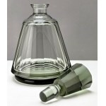 Art deco crystal glass decanter - Carlsbad 1930s .