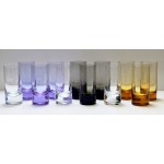 Moser - zodiac signs set of 12 multicolored glasses - Karlsbad - 1968
