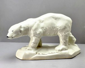 Chodzież - Figurine en porcelaine représentant un ours polaire 1960