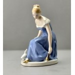 Kopciuszek - porcelanowa figurka Royal Dux - Czechosłowacja lata 60-te