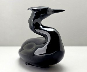 Perkoz - figurka ceramiczna Jihokera proj. M. Smutny - Czechosłowacja lata 60-te