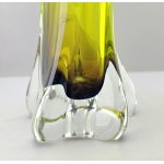 Massive glass vase by J. Hospodka Huta Chribska 1960