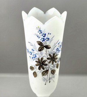 Art Nouveau vase Harrachov hand-painted Bohemia Glass - 1st half of the 20th century