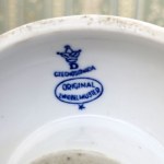 Niespotykana porcelanowa lampka z fabryki porcelany Dubi - Czechosłowacja I połowa XX wieku
