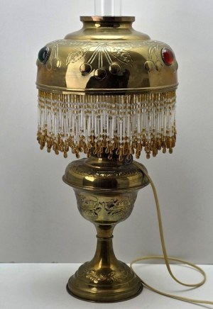 Vintage secesyjna lampa gabinetowa Paryżanka