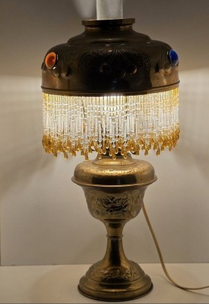 Vintage secesyjna lampa gabinetowa Paryżanka