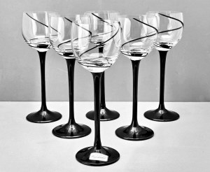 Set of six crystal wine glasses - Bohemia - Crystalex