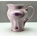 Pink porcelain beverage jug - HC Hodov - Czechoslovakia