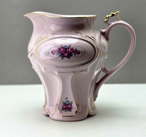 Pink porcelain beverage jug - HC Hodov - Czechoslovakia