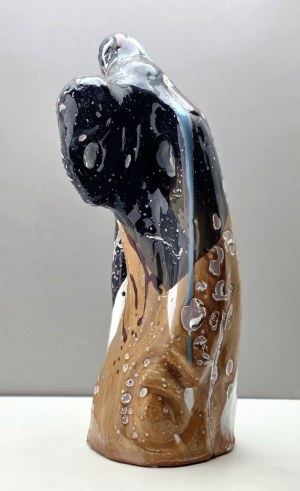 Sculpture abstraite en argile - Art contemporain
