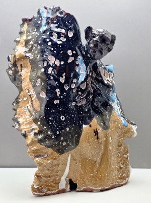 Sculpture abstraite en argile - Art contemporain