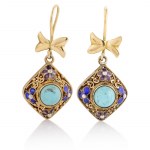 Earrings, 2nd half of the 20th century.
