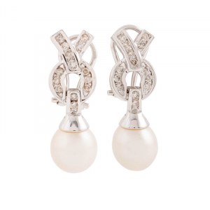 Boucles d'oreilles, 2e moitié du 20e siècle, type art déco
