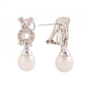 Boucles d'oreilles, 2e moitié du 20e siècle, type art déco